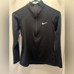 Nike Womens Dri Fit Quarter Zip XS Black